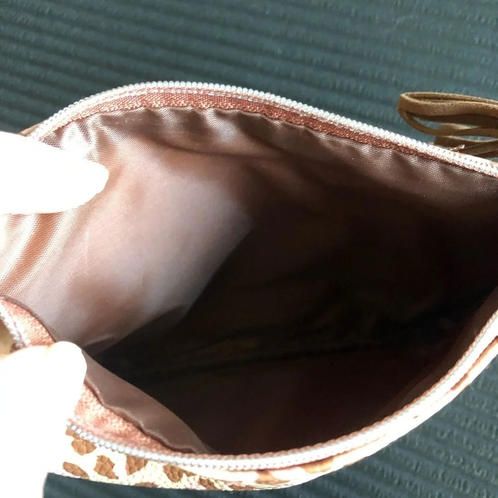 Ipsy leopard print makeup bag